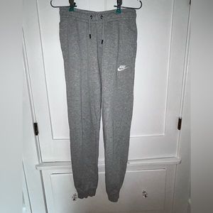 nike, grey sweat pants, size small